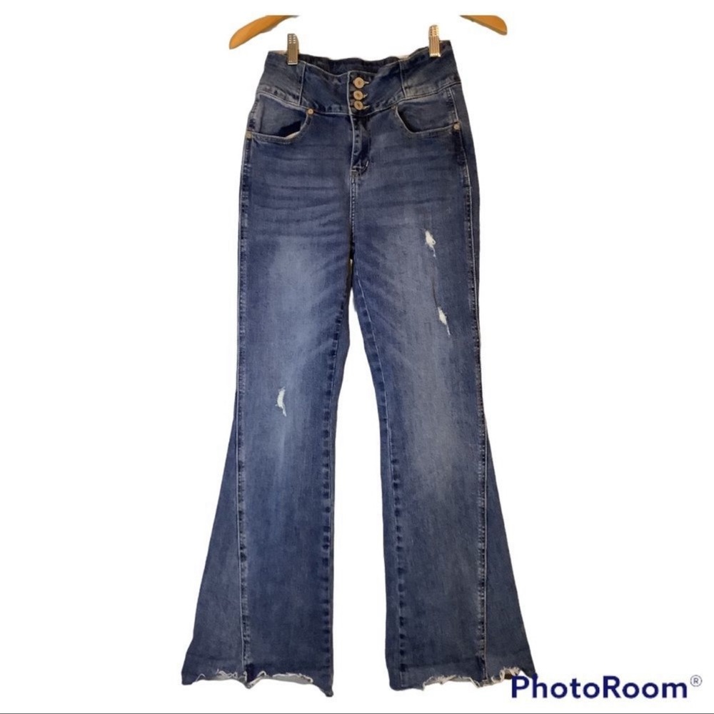 KanCan high rise flare jean